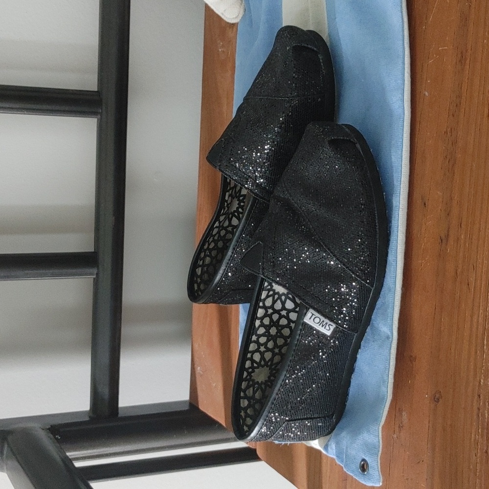 Sparkly Toms Slide-ons
